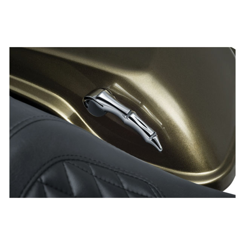 KURYAKYN, ZOMBIE SADDLEBAG LATCH HANDLES CHROME; A380 ALUMINUM; DIRECT 567277