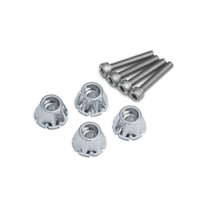 KURYAKYN, DECORATIVE WINDSHIELD SCREWS CHROME 567607