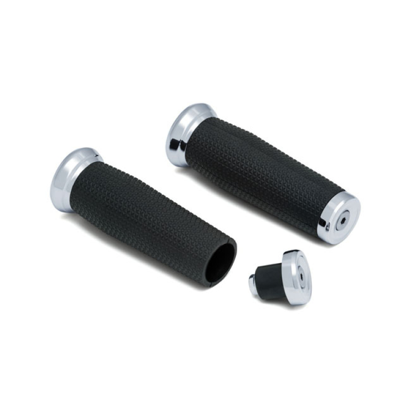 KURYAKYN, THRESHER GRIPS, 7/8" UNIVERSAL CHROME; EPDM RUBBER; FITS 7/8 567624