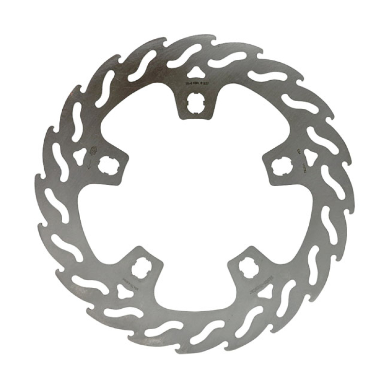 MOTO-MASTER, FLAME FRONT BRAKE ROTOR. FRONT LEFT ABE APPROVED; STAINLE 569382