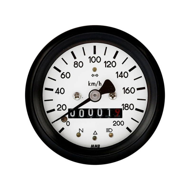 MMB 60MM BASIC SPEEDOMETER 200KM/H, BLACK 571809