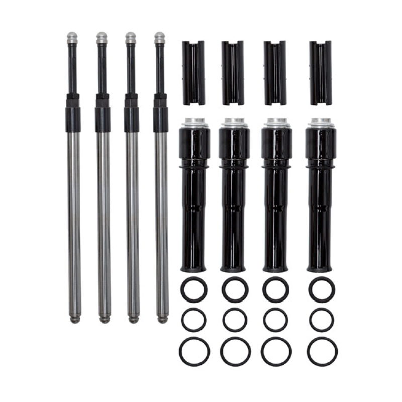 S&S QUICKEE PUSHROD & COVER KIT GLOSS BLACK 572150
