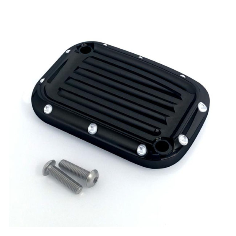 COVINGTONS CLUTCH MASTER CYLINDER COVER DIMPLED BLACK CNC MACHINED BIL 572233