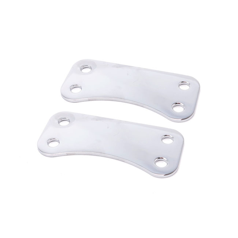 ARLEN NESS, 21&quot; FRONT FENDER LIFT BRACKETS. CHROME STEEL. FENDER LIFT 572860