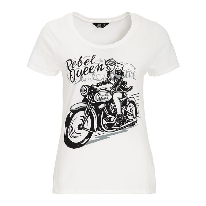 QUEEN KEROSIN REBEL QUEEN T-SHIRT OFFWHITE 573188