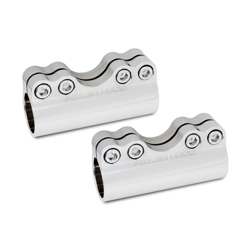 NESS MOLULAR BILLET HANDLEBAR CLAMP CHROME 1" 573483