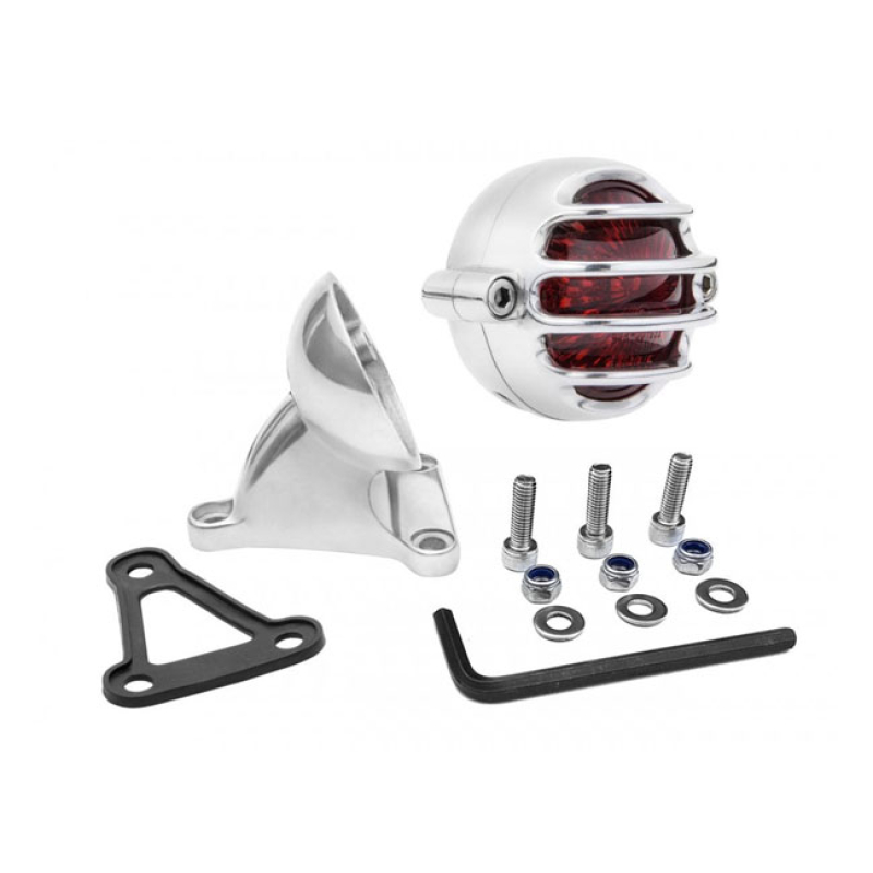 MOTONE LECTER TAILLIGHT WITH FENDER MOUNT POLISHED. ECE APPROVED. MANU 575386