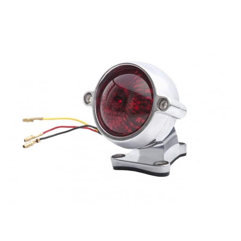 MOTONE ELDORADO TAIL LIGHT WITH FENDER MOUNT POLISHED. ECE APPROVED. M 575391
