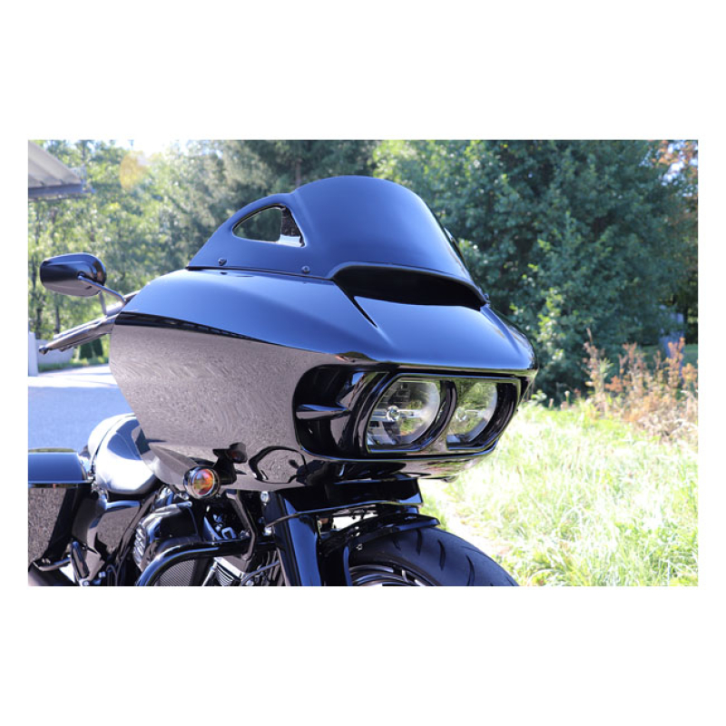 CULT-WERK, WINDSHIELD 'RACING'. GLOSS BLACK UNPAINTED GLOSS BLACK FINI 575569