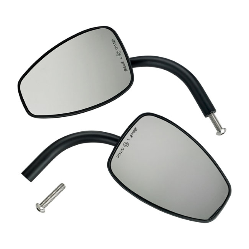 BILTWELL, UTILITY TEARDROP MIRROR SET BLACK ECE APPR. 576338