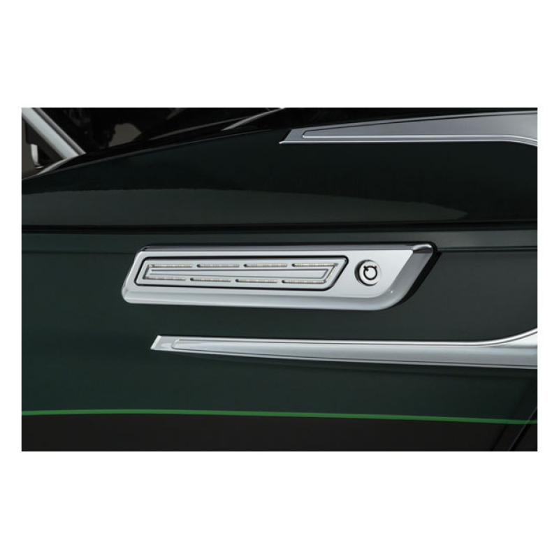 KURYAKYN LED SADDLEBAG HINGE ACCENTS CHROME 576857
