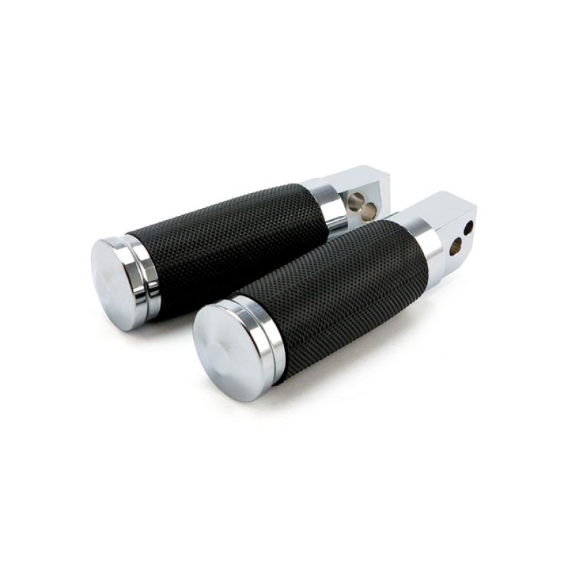 CALIBER PASSENGER FOOTPEGS, CHROME CLASSIC STYLED FOOTPEGS WITH A DURA 577031