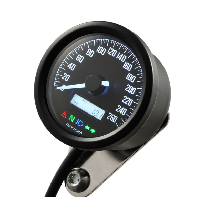 VELONA 60MM SPEEDOMETER BLACK 260KMH 577196