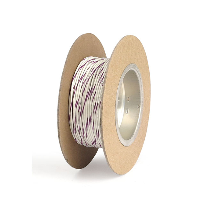 VALKOINEN / VIOLETTI. NAMZ WIRE ON SPOOL, 18 GAUGE 1 M 578345