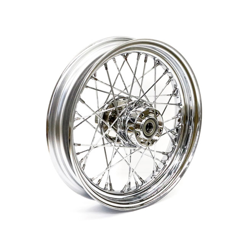 3.00 X 16 FRONT WHEEL 40 SPOKES CHROME 578498