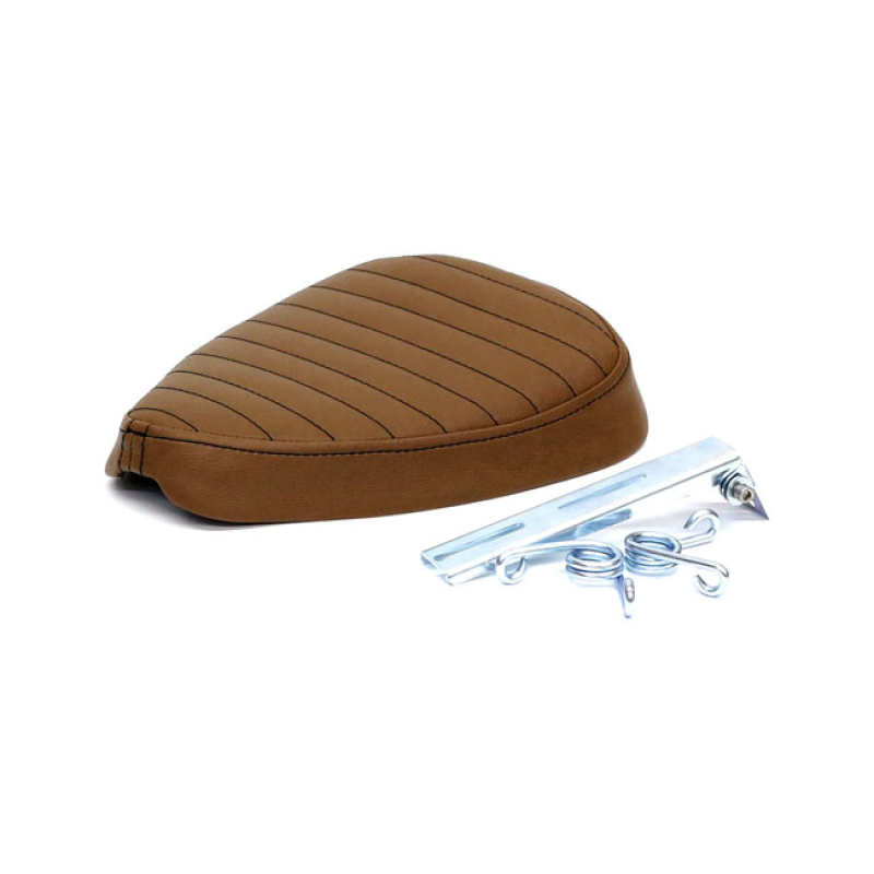 C-RACER, CLASSIC BOBBER SOLO SEAT. MEDIUM. DARK BROWN DARK BROWN SYNTH 578620