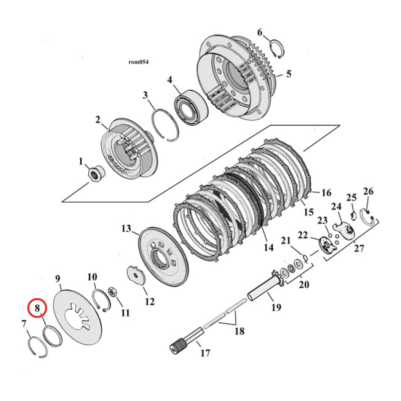 EASTERN SEAT, CLUTCH SPRING 580216