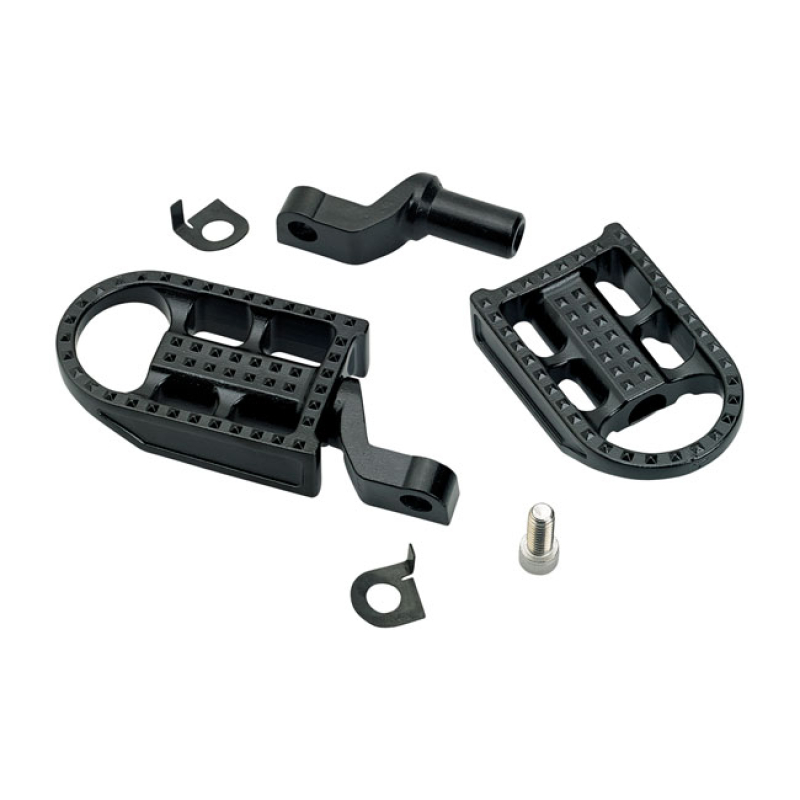 BILTWELL, MUSHMAN RIDER FOOT PEGS. BLACK 580369