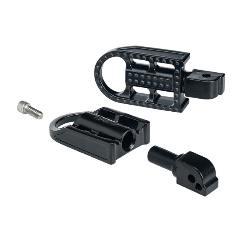 BILTWELL, MUSHMAN PASSENGER FOOT PEGS. BLACK BLACK ELECTROPLATED. INVE 580373