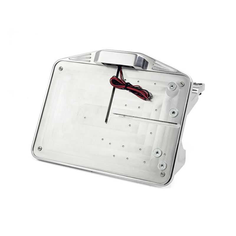 CPV, LICENSE PLATE BRACKET KIT SWING. POLISHED. EU POLISHED ALUMINUM. 580413