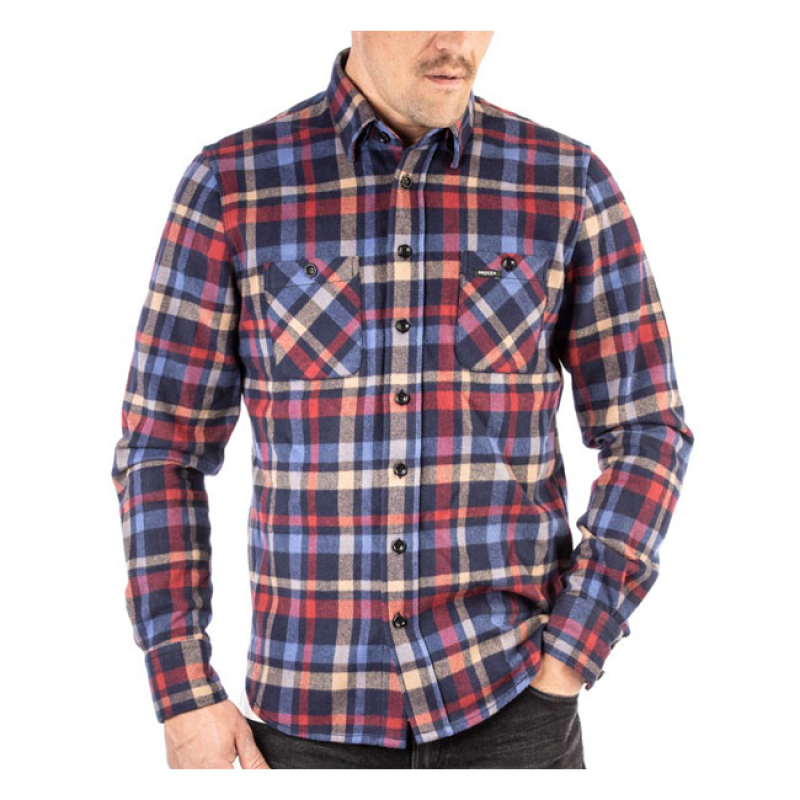 ROKKER LAKEWOOD SHIRT, BLUE/RED 583800