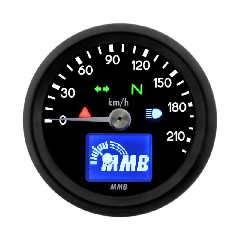 MMB 48MM ELECTRONIC SPEEDOMETER BASIC 220KMH BLACK 583853