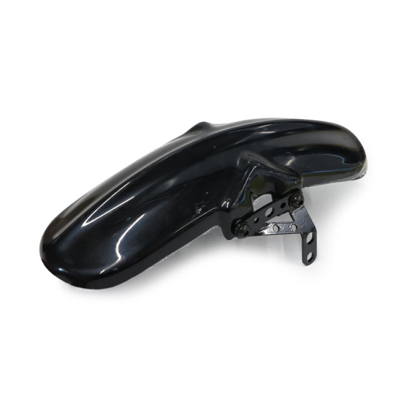 CULT-WERK, FXBB FRONT FENDER 'OLD SCHOOL'. GLOSS BLACK UNPAINTED GLOSS 586247