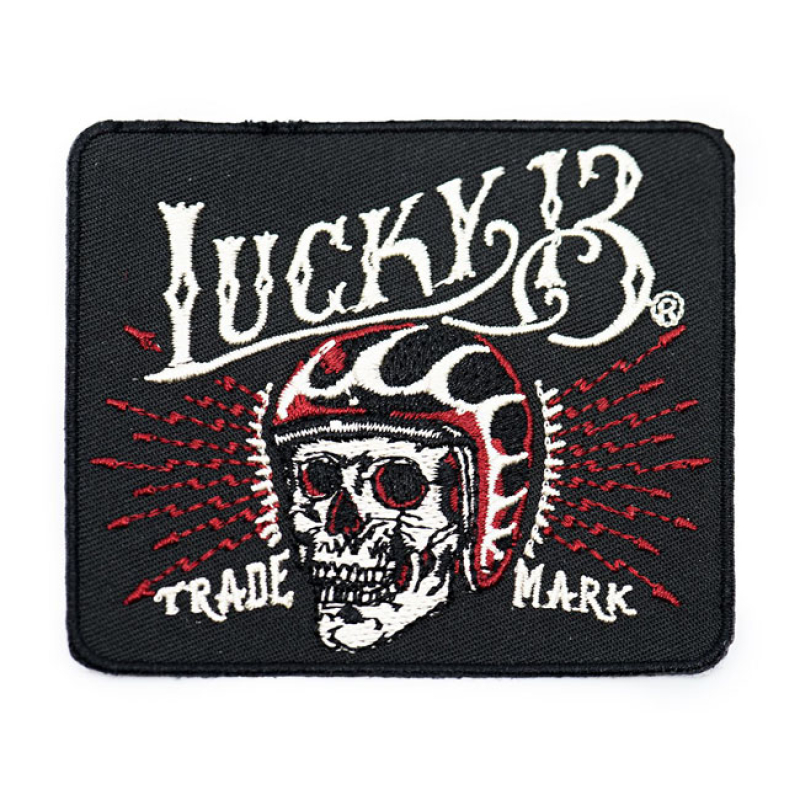 LUCKY 13 SKULL PATCH BLACK 3,2 INCH 588478