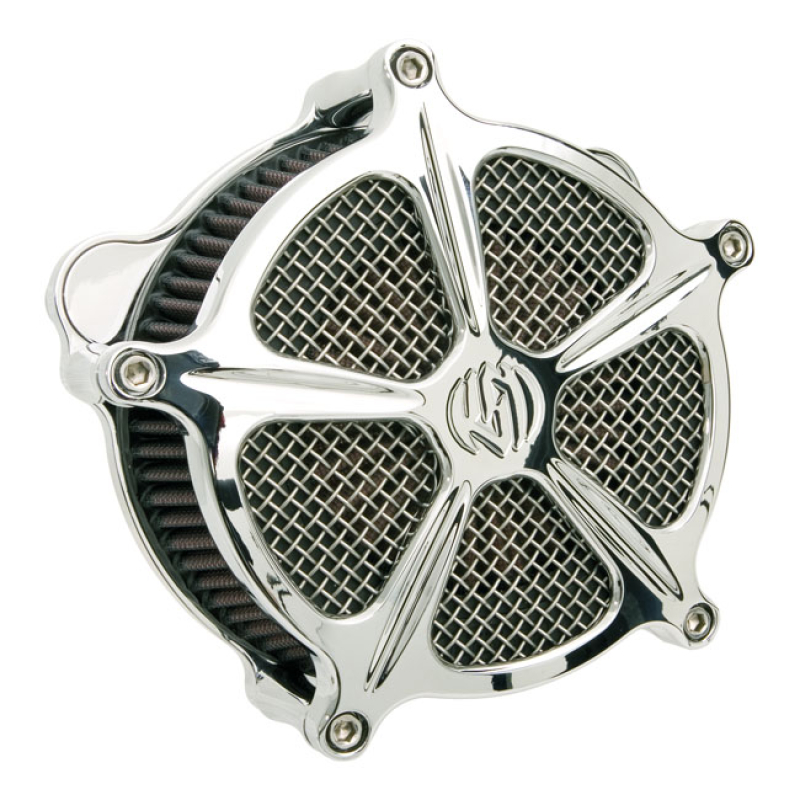 RSD, 'VENTURI' AIR CLEANER KIT, SPEED-5. CHROME 589038