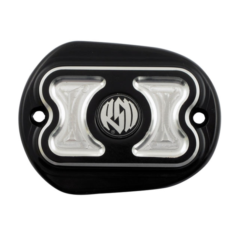 RSD, BRAKE MASTER CYLINDER CAFE RACER, FRONT. CONTRAST CUT BLACK CONTR 589257