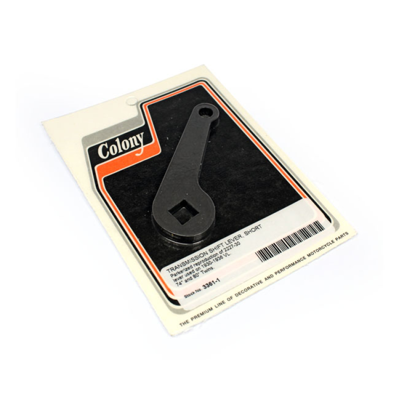 COLONY, TRANSMISSION SHIFT LEVER SHORT BLACK PARKERIZED.  USED ON THE 590086