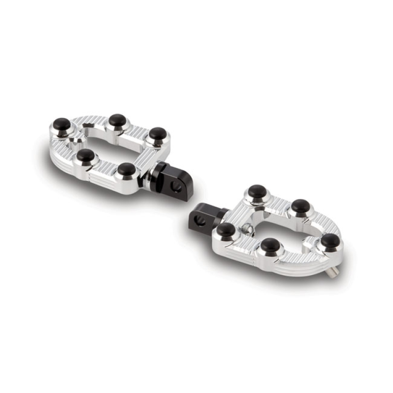 ARLEN NESS, MX FOOT PEGS. CHROME CHROME PLATED. CNC MACHINED BILLET AL 590414