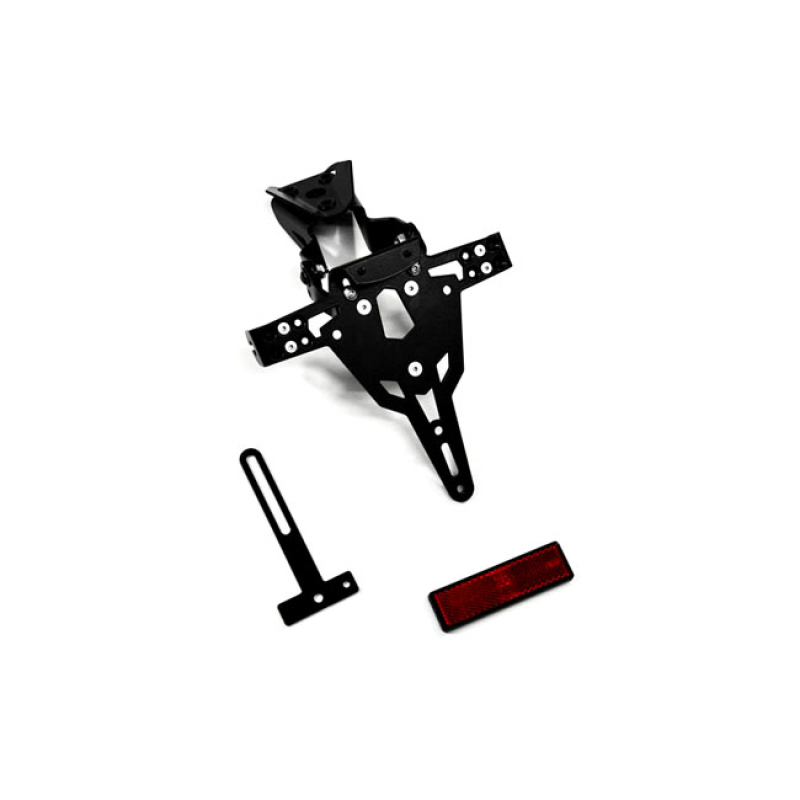 ZIEGER LICENSE PLATE BRACKET PRO BLACK BLACK POWDER COATED LICENSE PLA 593207