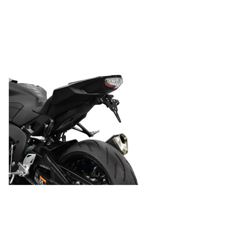 ZIEGER LICENSE PLATE BRACKET PRO BLACK BLACK POWDER COATED LICENSE PLA 593221