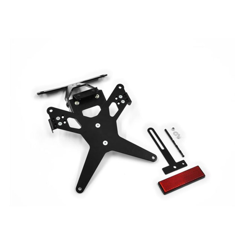 ZIEGER LICENSE PLATE BRACKET X-LINE BLACK BLACK POWDER COATED LICENSE 593432