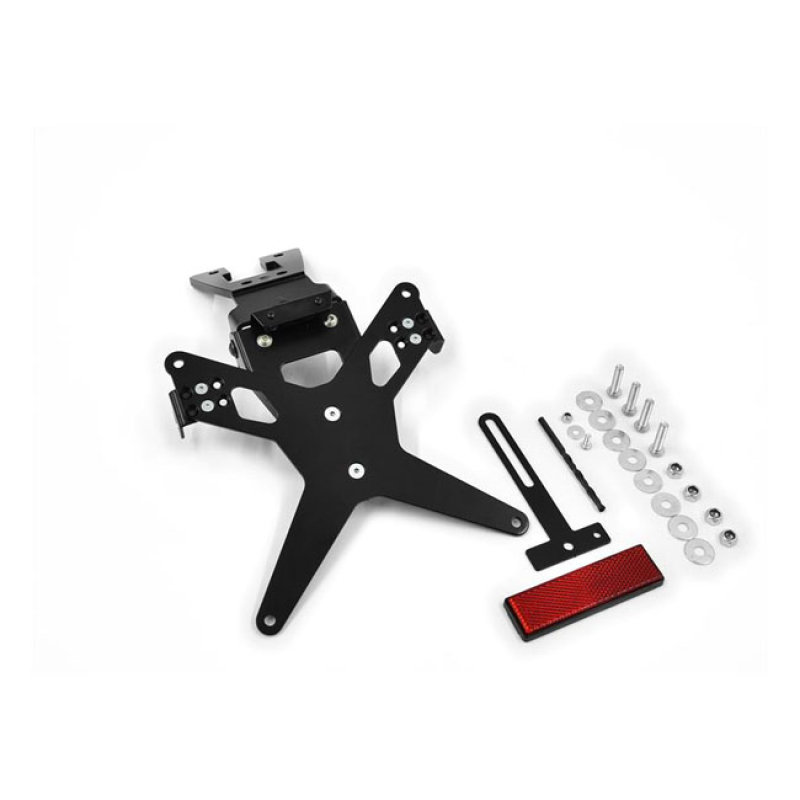 ZIEGER LICENSE PLATE BRACKET X-LINE BLACK BLACK POWDER COATED LICENSE 593433