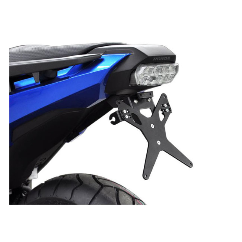 ZIEGER LICENSE PLATE BRACKET X-LINE BLACK BLACK POWDER COATED LICENSE 593446