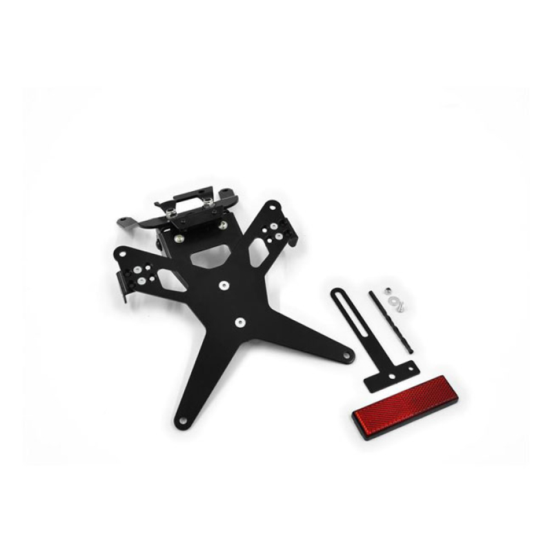 ZIEGER LICENSE PLATE BRACKET X-LINE BLACK BLACK POWDER COATED LICENSE 593455