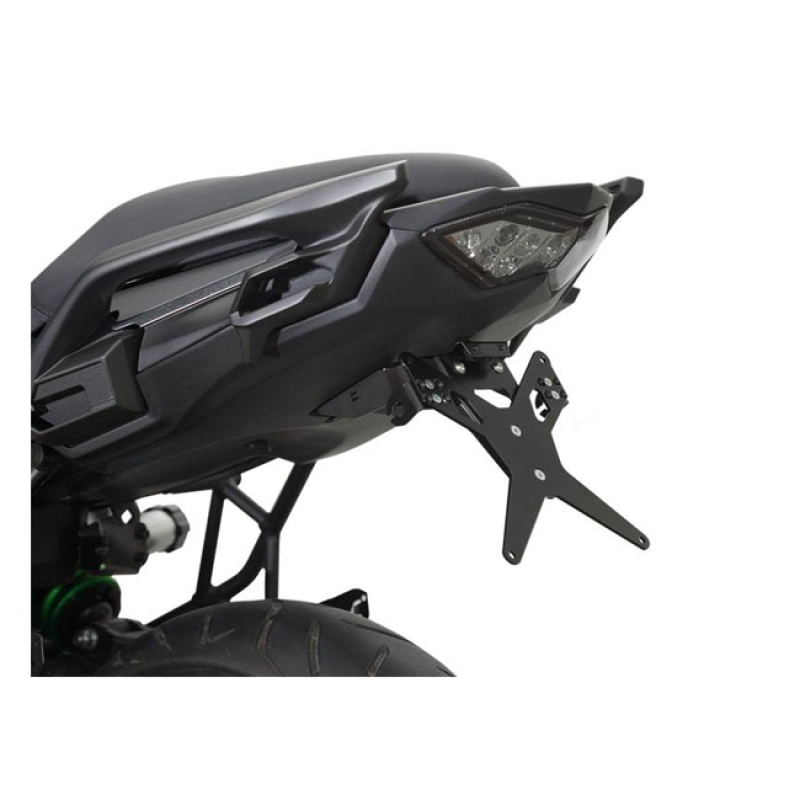 ZIEGER LICENSE PLATE BRACKET X-LINE BLACK BLACK POWDER COATED LICENSE 593456