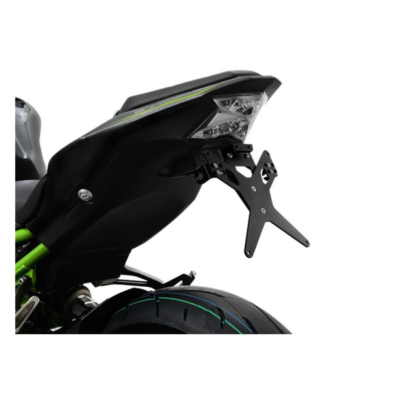 ZIEGER LICENSE PLATE BRACKET X-LINE BLACK BLACK POWDER COATED LICENSE 593462