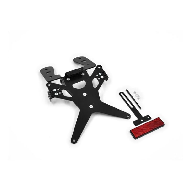 ZIEGER LICENSE PLATE BRACKET X-LINE BLACK BLACK POWDER COATED LICENSE 593464