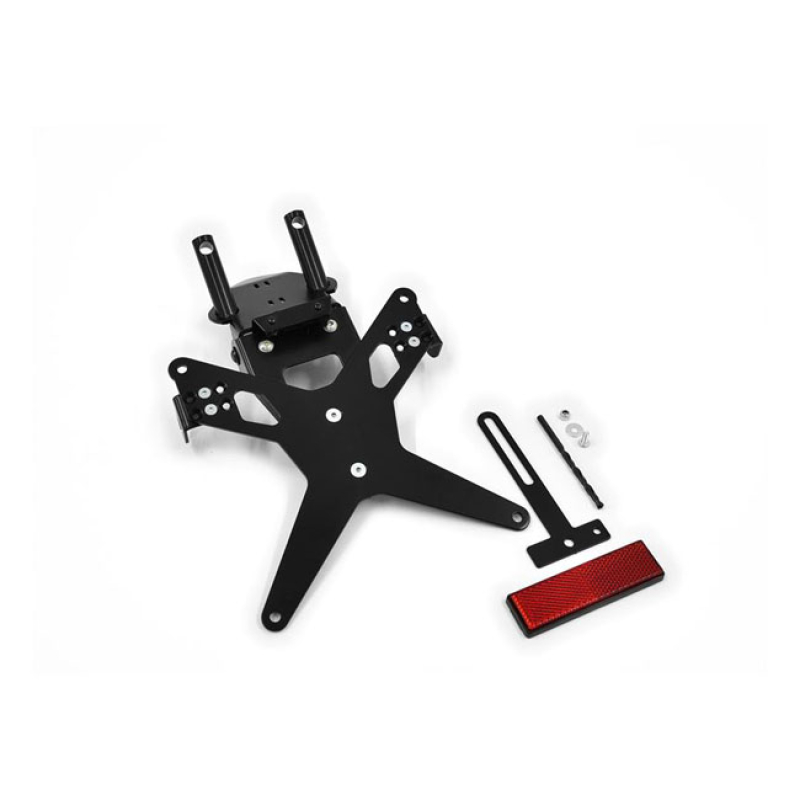 ZIEGER LICENSE PLATE BRACKET X-LINE BLACK BLACK POWDER COATED LICENSE 593467