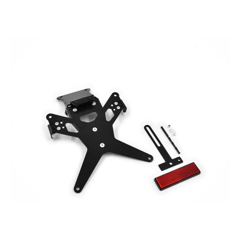 ZIEGER LICENSE PLATE BRACKET X-LINE BLACK BLACK POWDER COATED LICENSE 593469