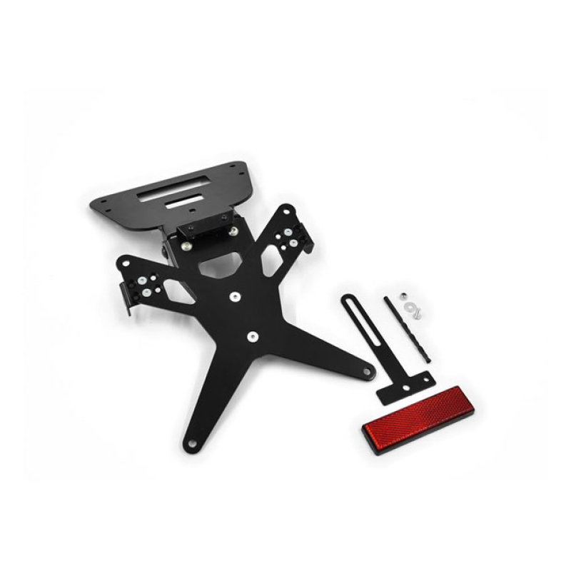 ZIEGER LICENSE PLATE BRACKET X-LINE BLACK BLACK POWDER COATED LICENSE 593473