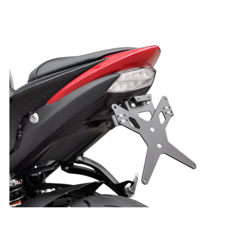 ZIEGER LICENSE PLATE BRACKET X-LINE BLACK BLACK POWDER COATED LICENSE 593488