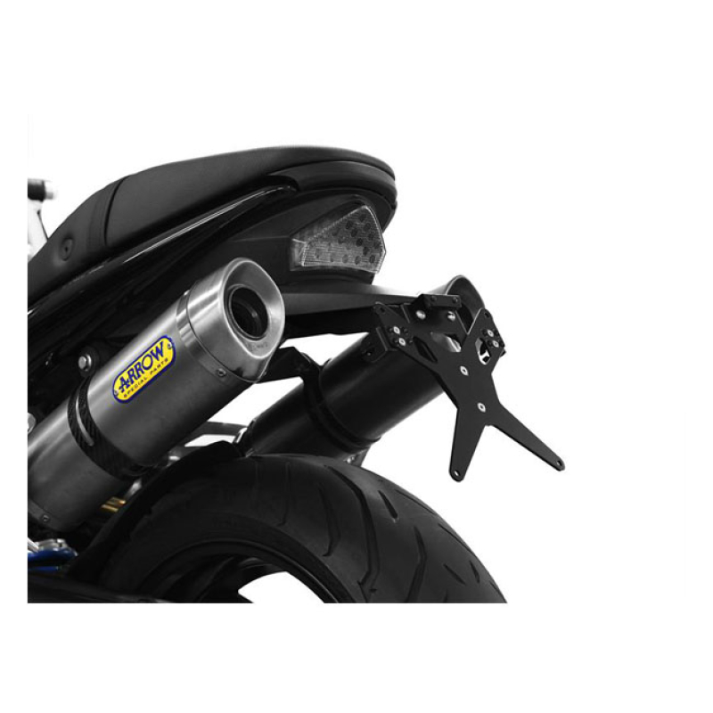 ZIEGER LICENSE PLATE BRACKET X-LINE BLACK BLACK POWDER COATED LICENSE 593494