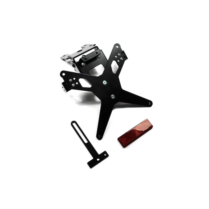 ZIEGER LICENSE PLATE BRACKET X-LINE BLACK BLACK POWDER COATED LICENSE 593510