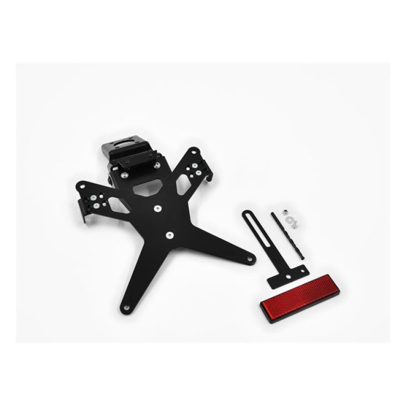 ZIEGER LICENSE PLATE BRACKET X-LINE BLACK BLACK POWDER COATED LICENSE 593515