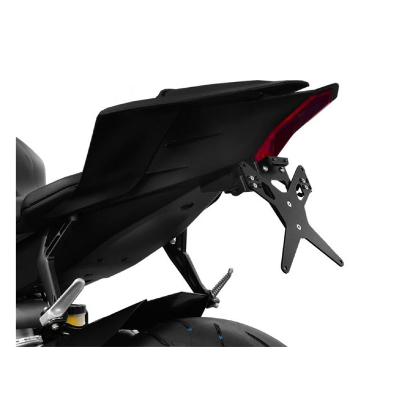 ZIEGER LICENSE PLATE BRACKET X-LINE BLACK BLACK POWDER COATED LICENSE 593516