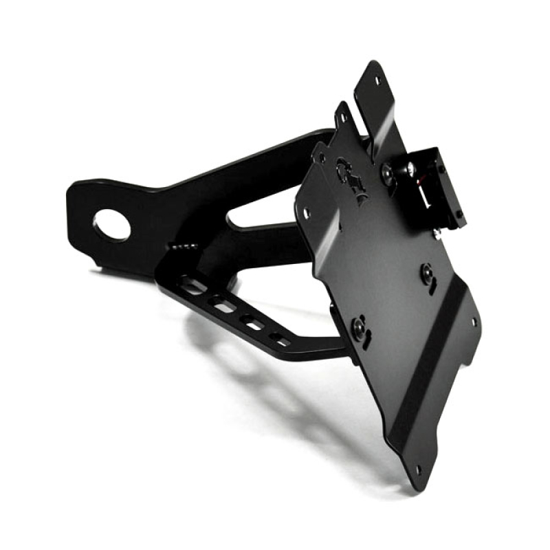 ZIEGER, SIDE MOUNT LICENSE PLATE BRACKET KIT. BLACK BLACK POWDER COATE 593528